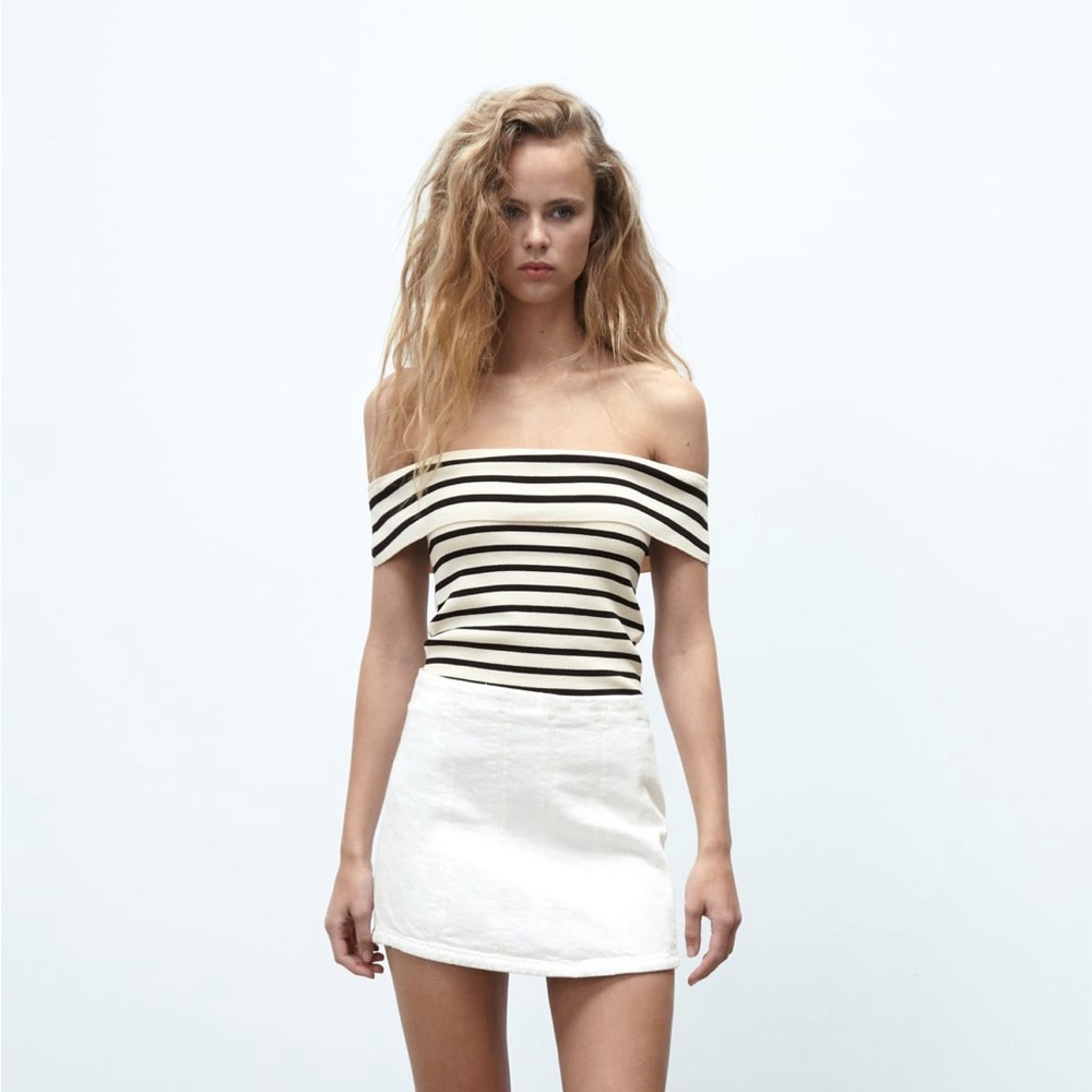 Zara knit bandeau top size S